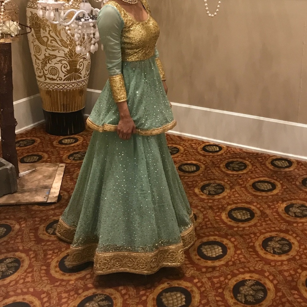 Indian peplum lengha